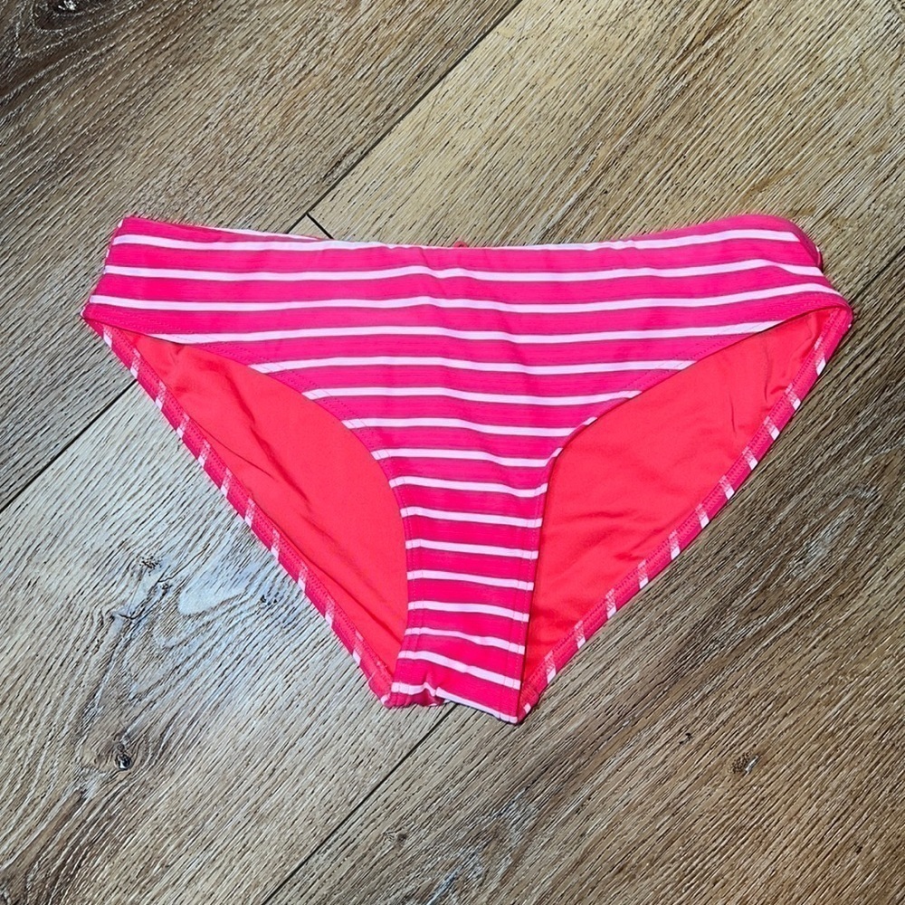 NWOT Sea Level Pink & White Striped Bikini Bottoms
